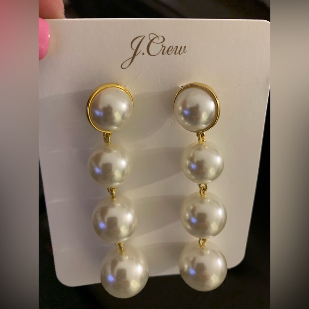 J crew Pearl earrings